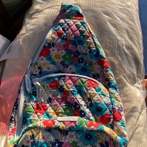 Vera Bradley essential Slingback, Far Out Floral quilted. NWT
18”